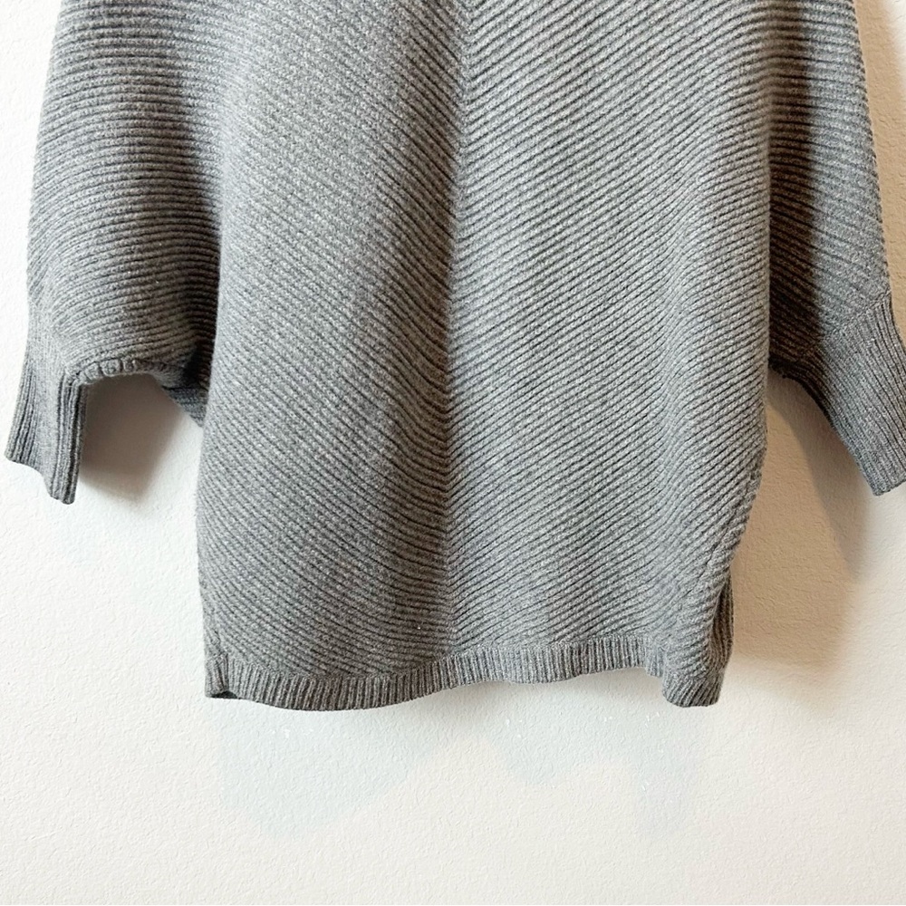 Madewell Heather Gray Women's 100% Merino Wool Sculptor Open Cardigan Sz M/L - Picture 13 of 15